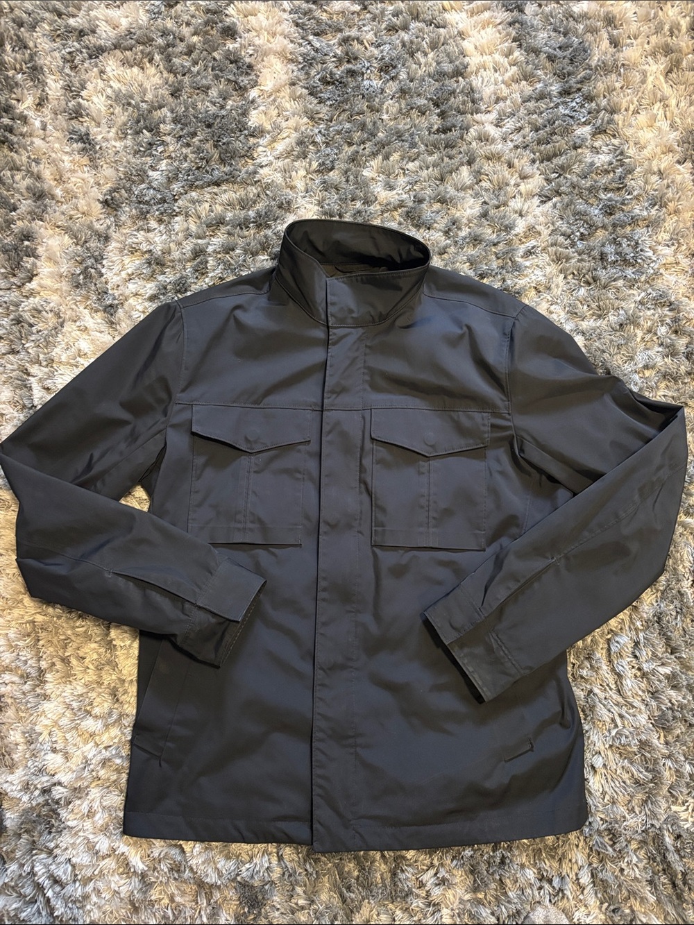 Theory Men's Navy light-weight Field Jacket - Utility Four-Pocket Coat